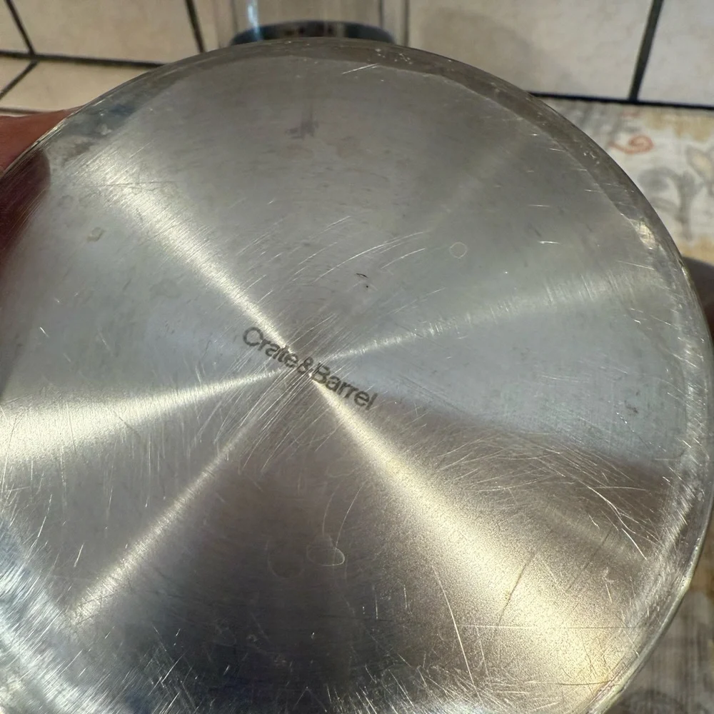 Crate&Barrel Brushed Metal Canister - Picture 6 of 8